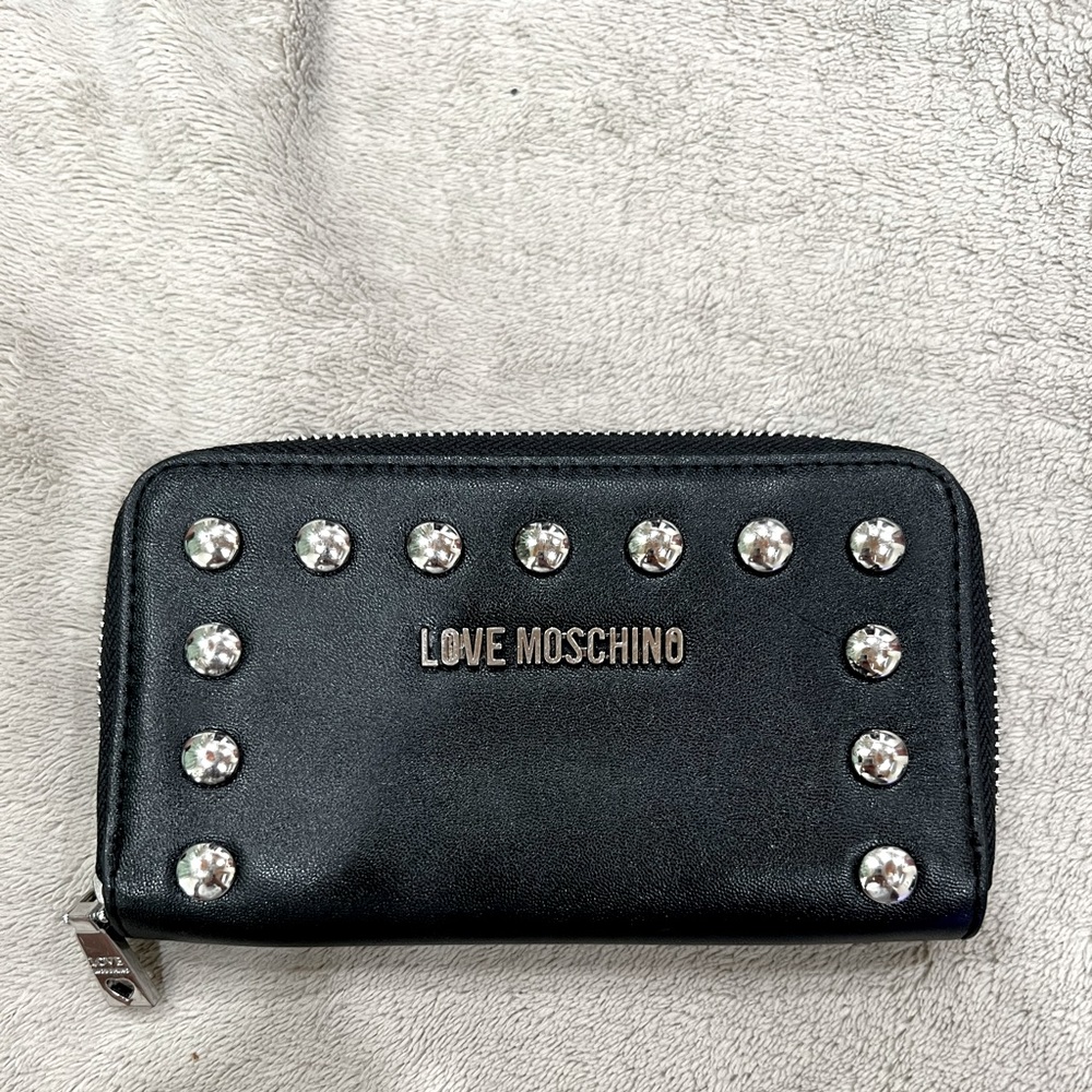 Love Moschino Studded Compact Wallet